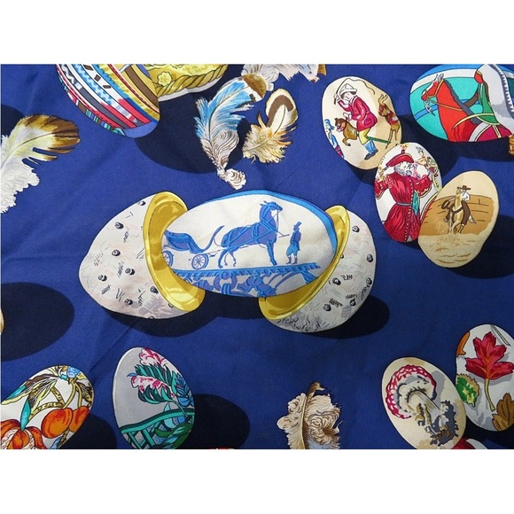 Hermes Silk Scarf with Nautical Motifs - Picture 6 of 12